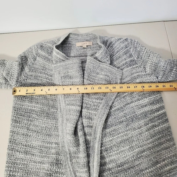 ANN TAYLOR LOFT Open Front Alpaca Cardigan Sz S - Picture 10 of 11